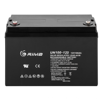 Rechargeable 12V 100Ah Deep Cycle Battery For Marine